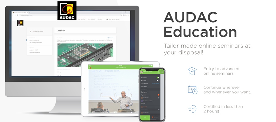 AUDAC Offers Innovative Sound Training Certificates