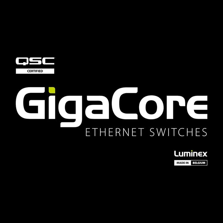 LUMINEX GigaCore Certified as Q-SYS Network Switch