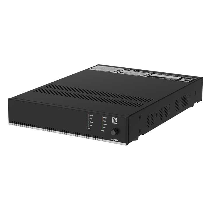 SCP224 Compact dual-channel power amplifier - 2 x 240W @ 4 Ohm - 480W @ 70/100V