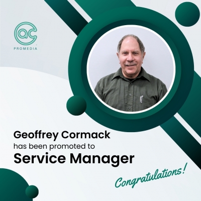 Geoff Cormack Promoted to Service Manager